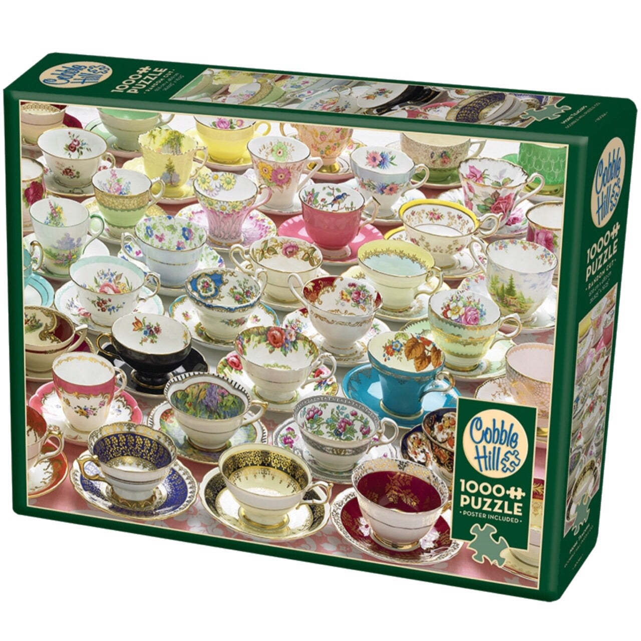 More Teacups 1000 Piece Puzzle