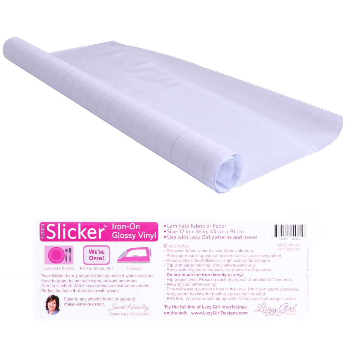 ByAnnie Slicker Iron-On Glossy Vinyl - 17” x 36” – Paisleys Quilt Shop