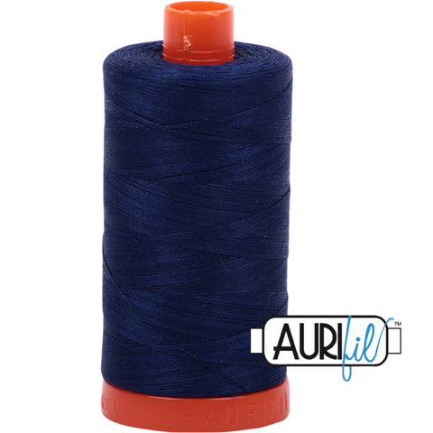 Aurifil Cotton 50wt Thread - 1300 mt - 2785 - Very Dark Navy