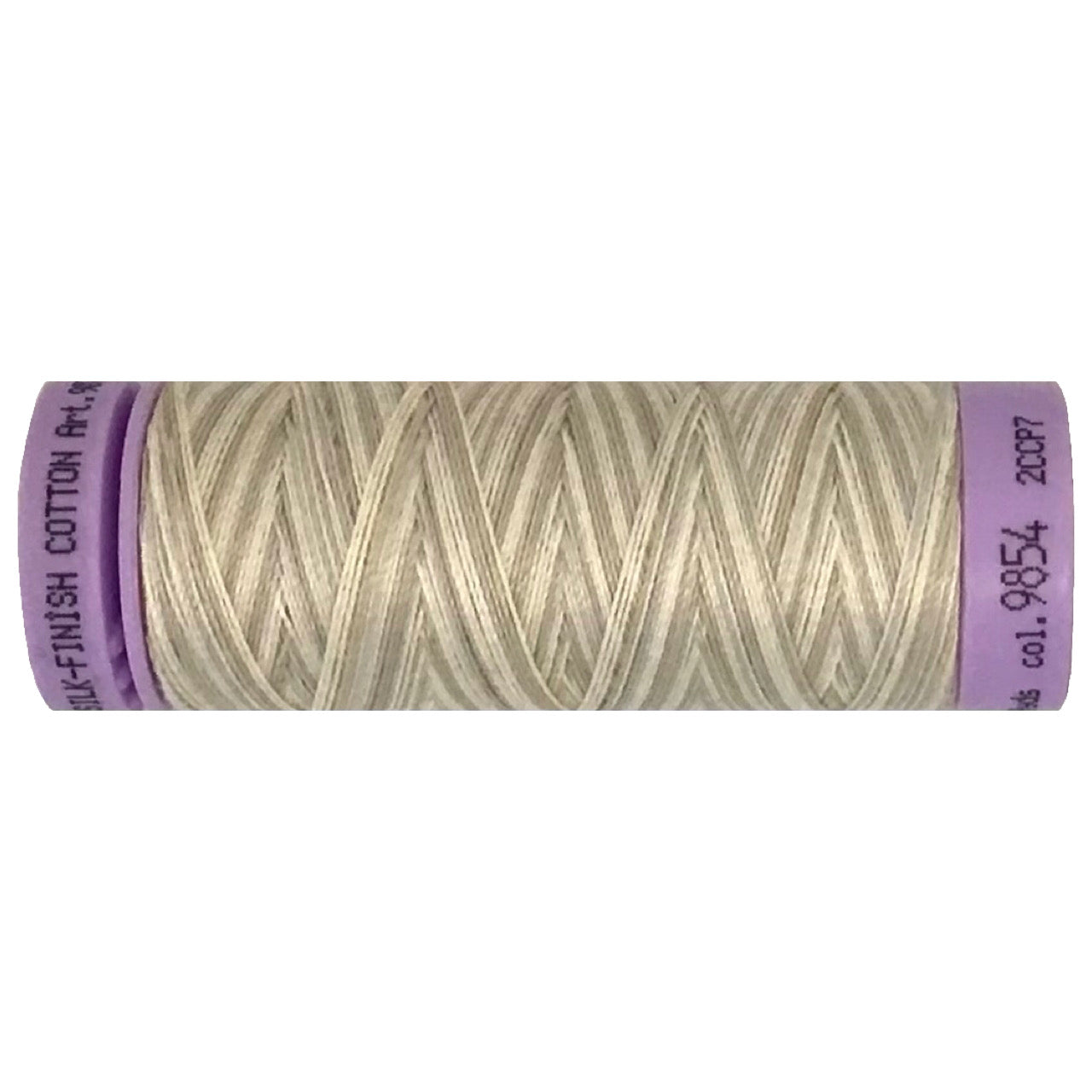 Mettler Cotton 50wt Thread - 150mt - Variegated 9854