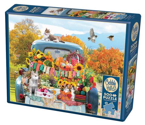 Country Truck in Autumn 500 Piece Puzzle
