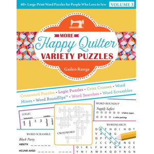 More Happy Quilter Variety Puzzles - Volume 3
