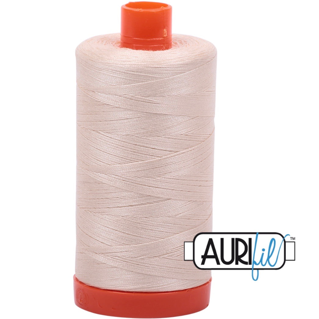 Aurifil Cotton 50wt Thread - 1300 mt - 2000 - Light Sand