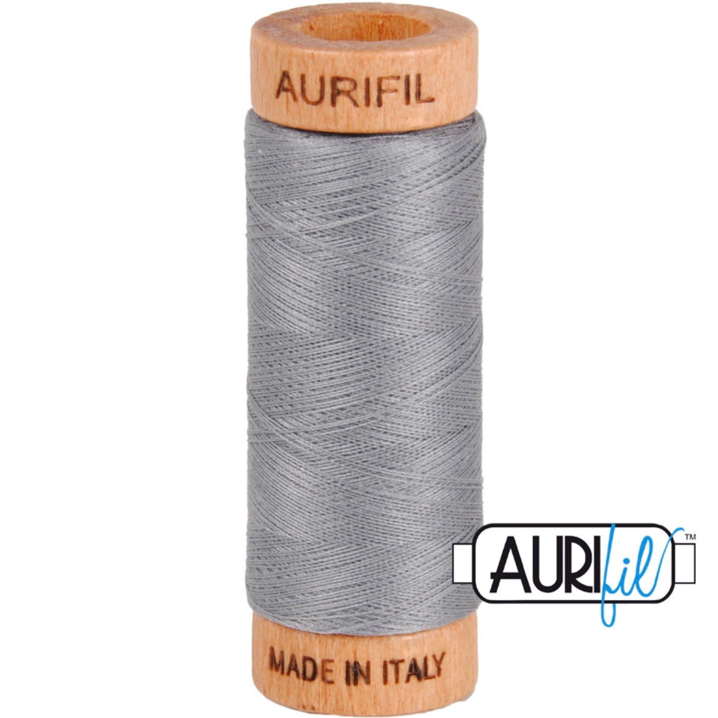 Aurifil Cotton 80wt Thread - 280 mt - 2605 - Grey