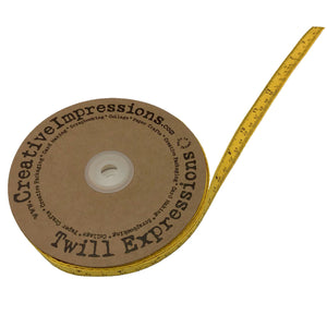 Yellow Ruler Twill Tape - 1/2” (14mm)
