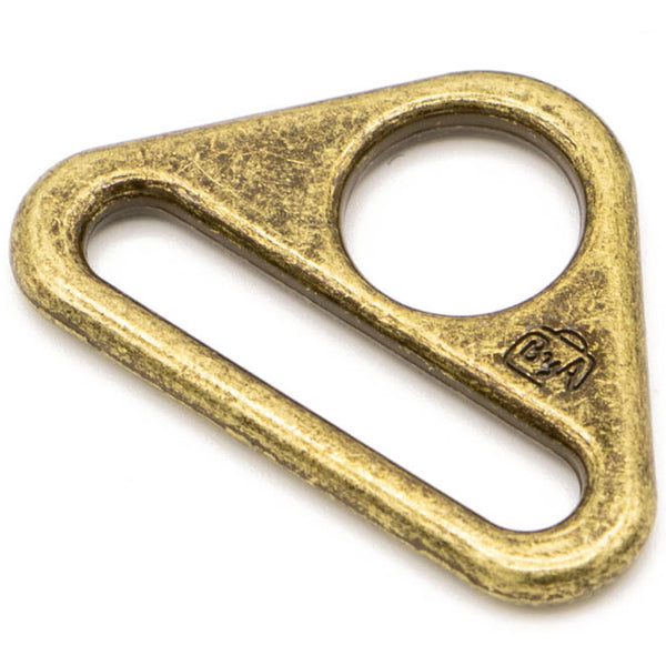ByAnnie Hardware - 1” Triangle Ring - Set of 2 - Brass