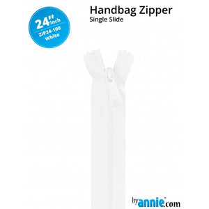 ByAnnie - 24” Single Slide Zipper - White
