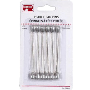 Pearl Head Pins - 2 1/2"