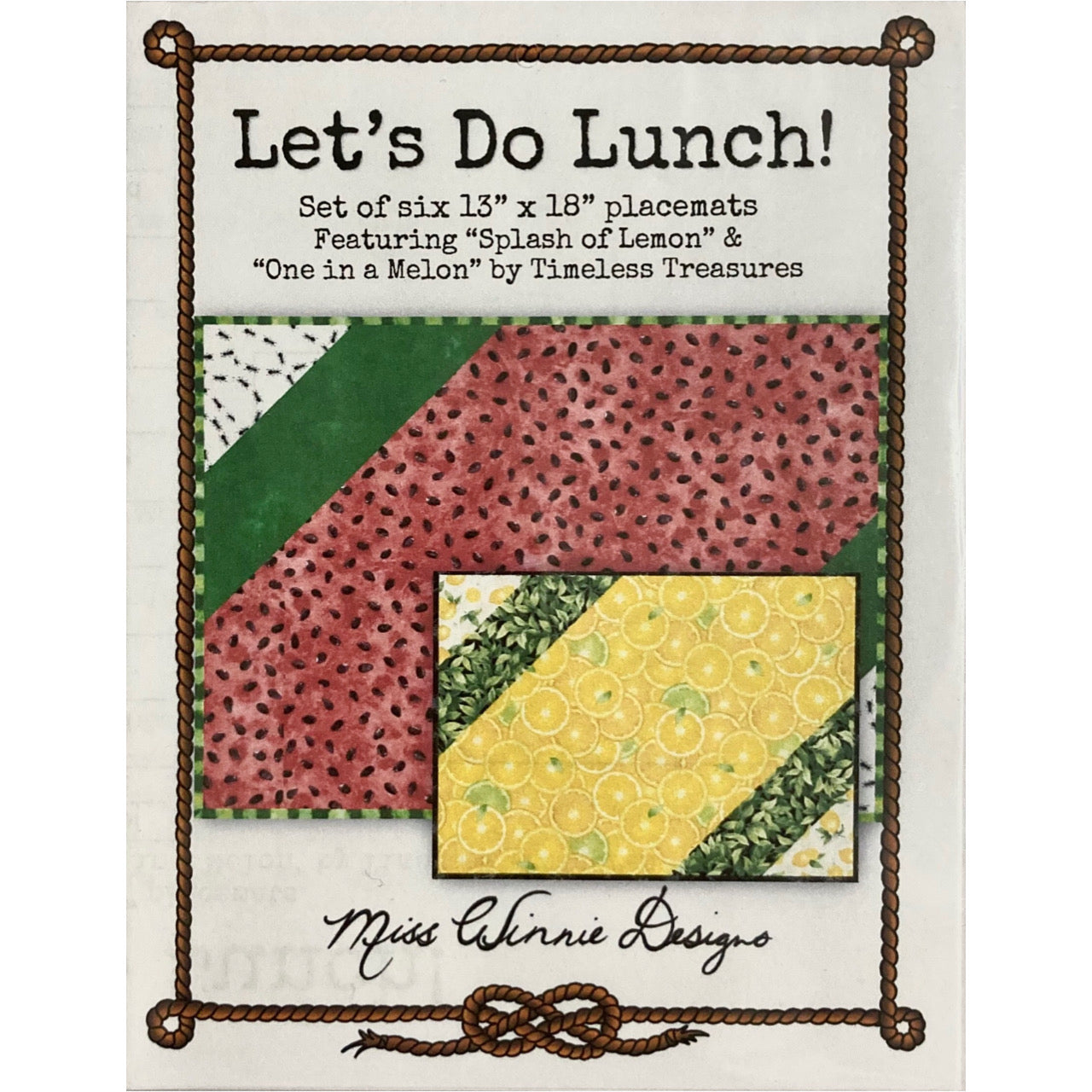 Placemat Pattern - Let’s Do Lunch