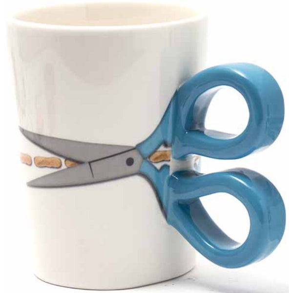 Sewing Scissor Mug - Blue