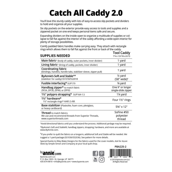 ByAnnie Pattern - Catch All Caddy 2.0