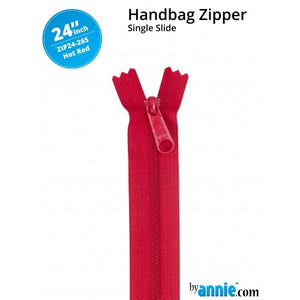 ByAnnie - 24” Single Slide Zipper - Hot Red