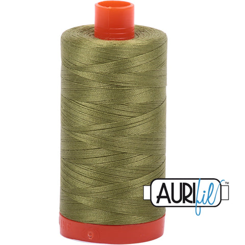 Aurifil Cotton 50wt Thread - 1300 mt - 5016 - Olive Green