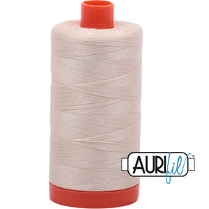 Aurifil Cotton 50wt Thread - 1300 mt - 2310 - Light Beige