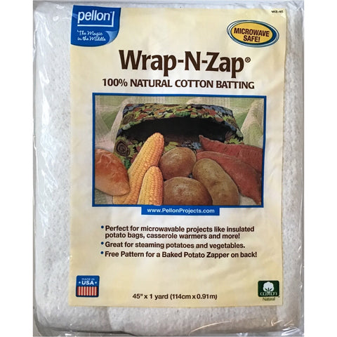 Pellon Natural Wrap-N-Zap Natural Cotton Batting 45 by 36-Inch 1