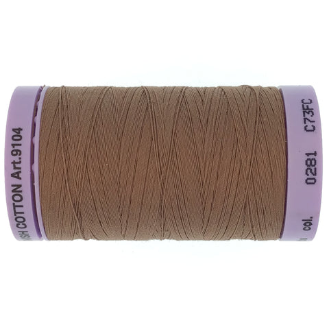 Mettler Cotton 50wt Thread - 500mt - 0281 - Light Brown