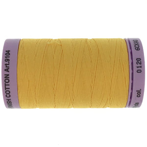 Mettler Cotton 50wt Thread - 500mt - 0120 - Yellow