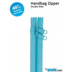 ByAnnie - 40” Double Slide Zipper -  Parrot Blue
