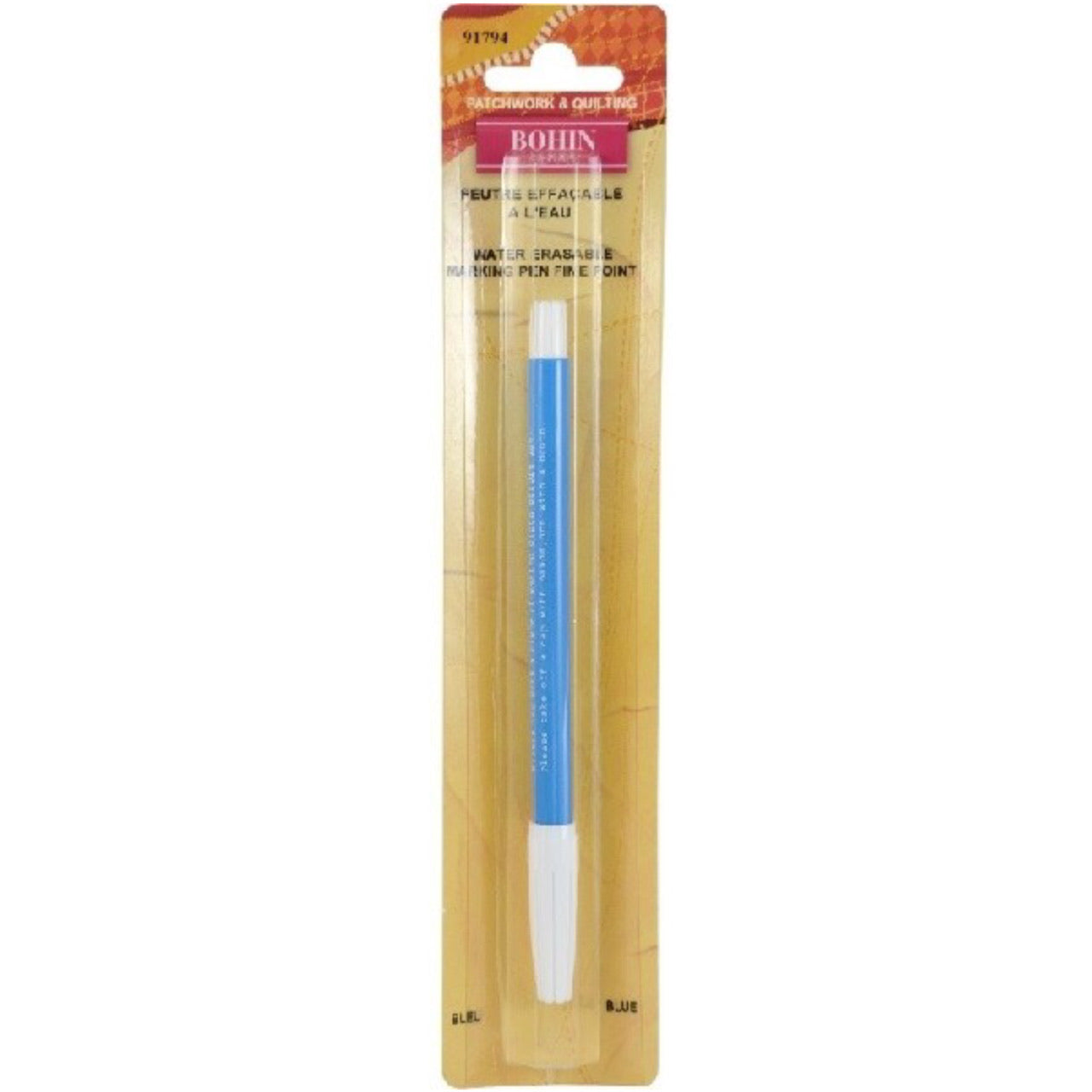 Water Erasable Marking Pen - Fine - Blue