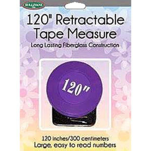 Retractable Tape Measure - 120" - Purple