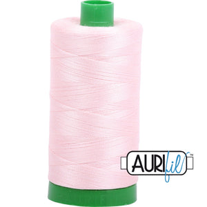Aurifil Cotton 40wt Thread - 1000 mt - 2410 - Pale Pink
