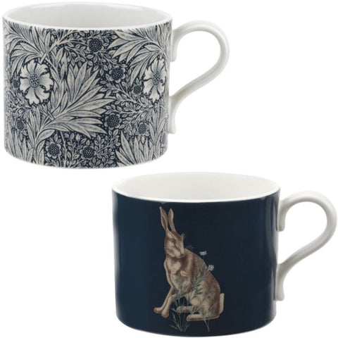 Morris & Co. Set of 2 Mugs - Marigold and Hare