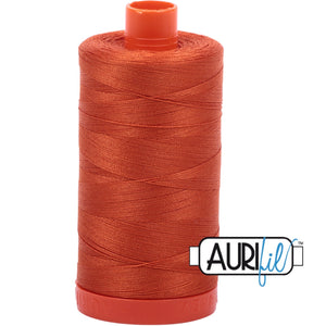 Aurifil Cotton 50wt Thread - 1300 mt - 2240 - Rusty Orange