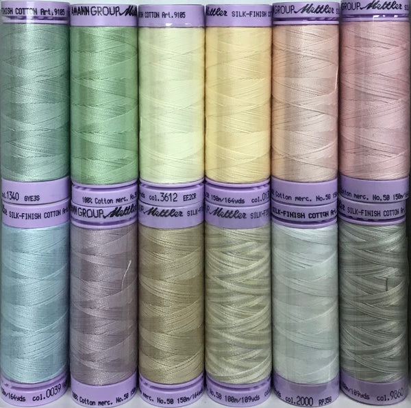 Mettler Thread 12 Pack - Pastel